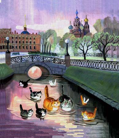 Рисунки кошек от Татьяны Родионовой 14