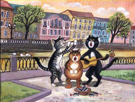 Рисунки кошек от Татьяны Родионовой 18