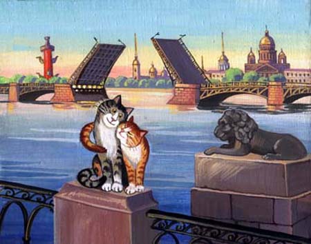 Рисунки кошек от Татьяны Родионовой 3