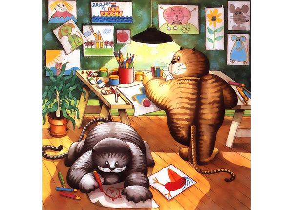 Рисунки кошек от Roger Pare