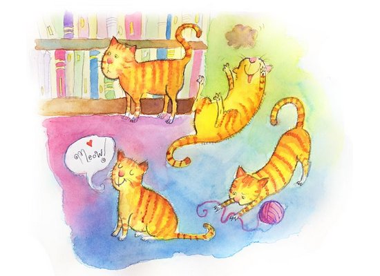 Рисунки кошек Paige Keiser Illustrations