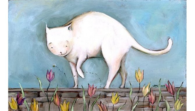 Рисунки кошек от Nicole Wong